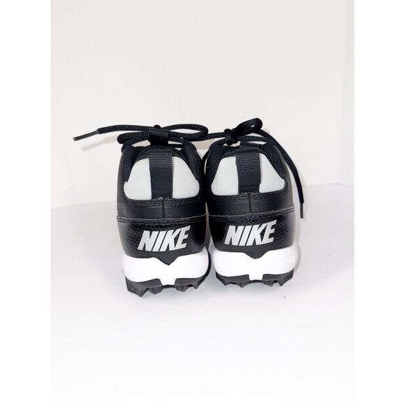 Nike Kids Alpha Menace 4 Shark Football Cleats 5.5 Wide Black Grey White NWB - Picture 8 of 16